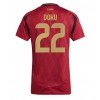 Damen Fußballbekleidung Belgien Jeremy Doku #22 Heimtrikot EM 2024 Kurzarm